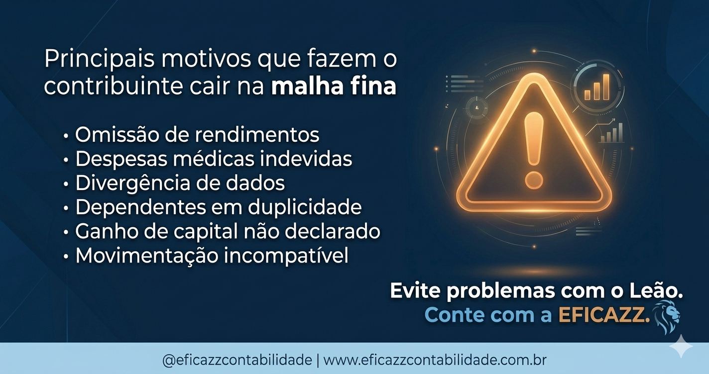 Malha Fina - Principais Motivos